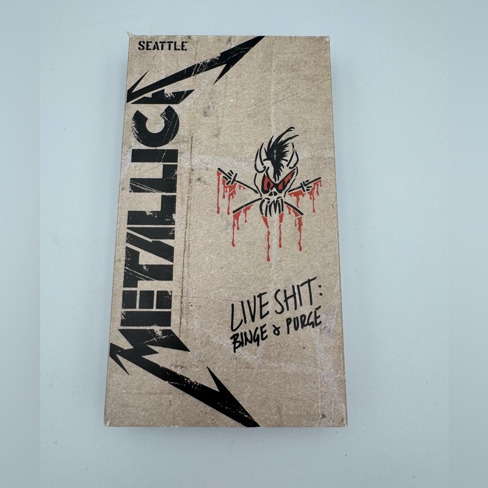 Metallica Live Binge & Purge Seattle VHS 1989 Concert‎ Tested Works